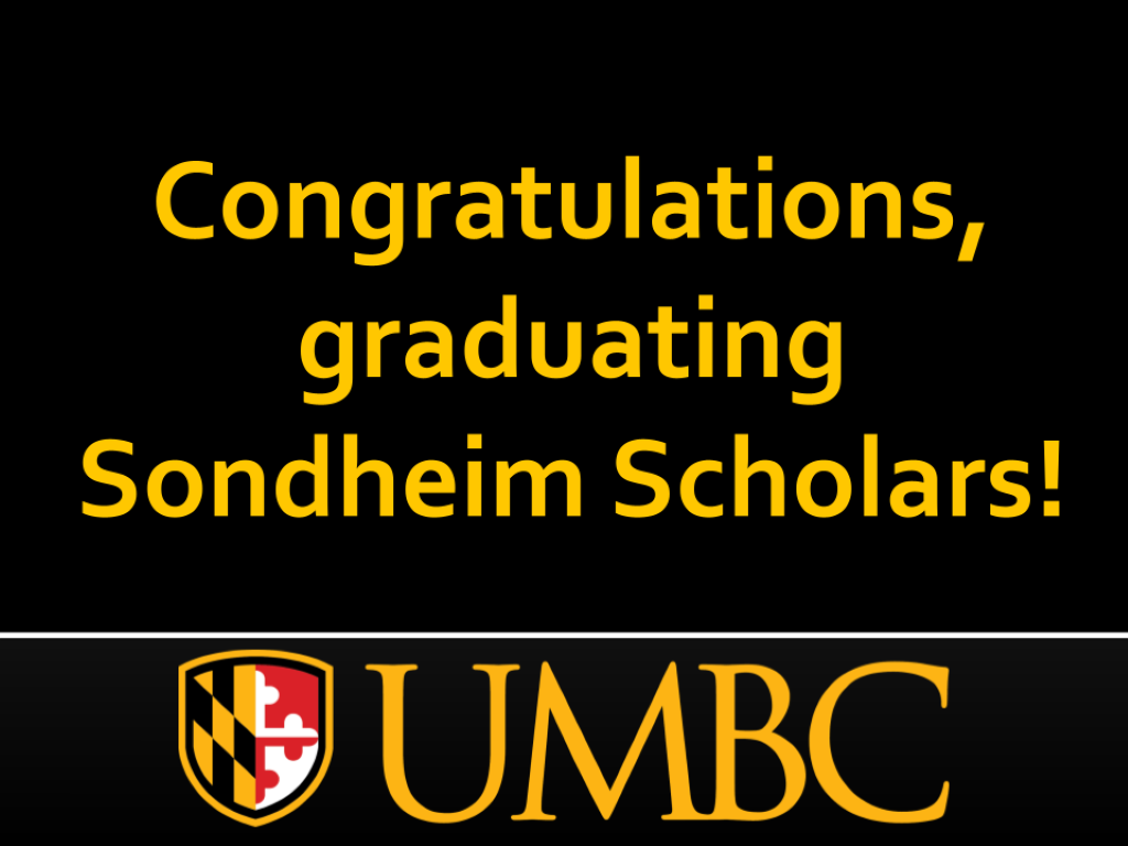 Congratulations Spring 2023 Sondheim Scholar Graduates!