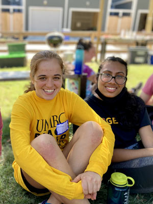 2 students sitting together